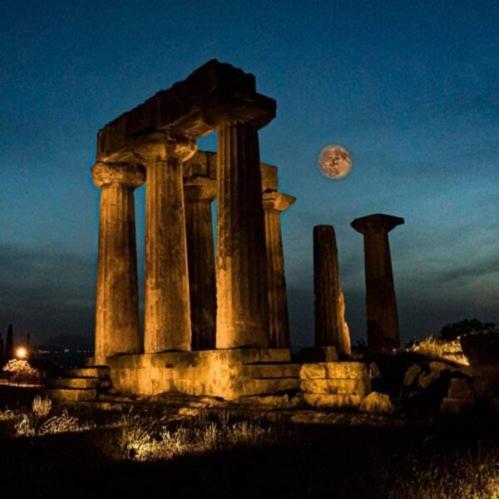 Aνεξάρτητη Παραδοσιακή Πέτρινη Κατοικία Corinth エクステリア 写真